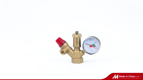 Válvula de caldeira dn25, peças completas para aquecedor de água a gás, válvula de alívio de pressão, ventilação de ar, válvula de segurança com manômetro